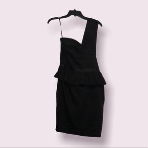 NEW BEBE Black Womens one shoulder dress!